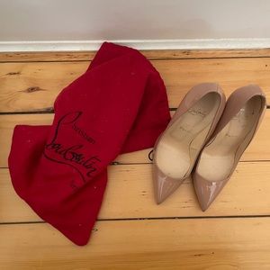 Christian Louboutin So Kate Nude Pumps 120mm 38.5